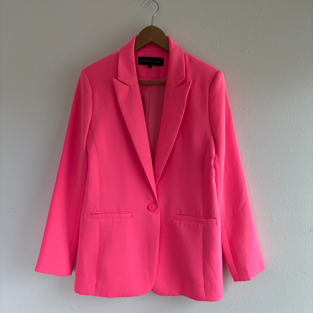 Endless Rose Neon Pink Tailored Blazer Jacket Women’s Size S